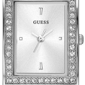 Guess Damklocka W0734L1 Silverfärgad/Läder