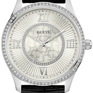 Guess Damklocka W0768L5 Silverfärgad/Läder Ø39 mm