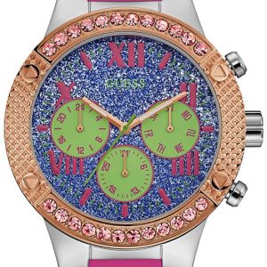 Guess Damklocka W0772L4 Sporty Flerfärgad/Gummi Ø44 mm