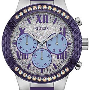 Guess Damklocka W0772L5 Silverfärgad/Gummi Ø39 mm