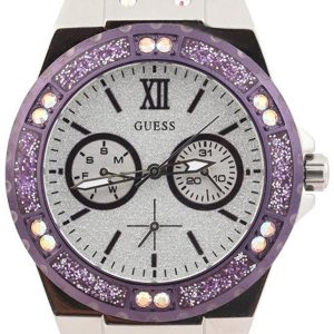 Guess Damklocka W0775L6 Limelight Silverfärgad/Läder Ø38 mm