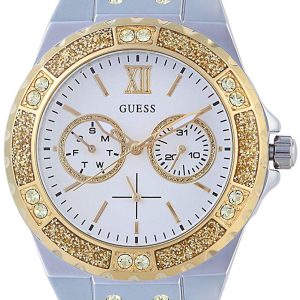 Guess Damklocka W0775L8 Limelight Vit/Läder Ø39 mm