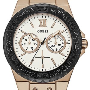 Guess Damklocka W0775L9 Limelight Vit/Läder Ø38 mm