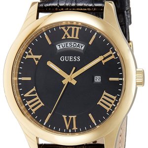 Guess Damklocka W0792G4 Metropoliton Svart/Läder Ø44 mm