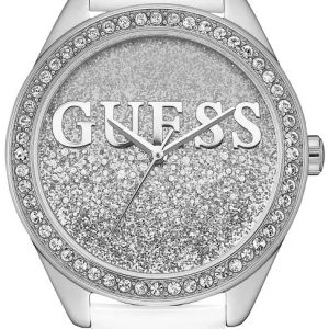 Guess Damklocka W0823L1 Silverfärgad/Läder Ø36 mm