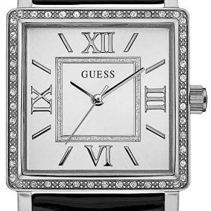 Guess Damklocka W0829L3 Highline Silverfärgad/Läder