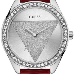 Guess Damklocka W0884L1 Silverfärgad/Läder Ø36.5 mm