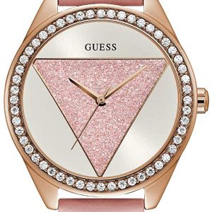 Guess Damklocka W0884L6 Tri Glitz Rosa/Läder Ø36.5 mm