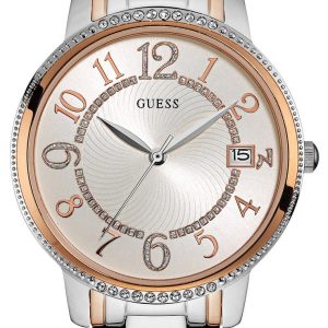 Guess Damklocka W0929L3 Silverfärgad/Roséguldstonat stål Ø36 mm