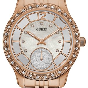 Guess Damklocka W0931L3 Silverfärgad/Roséguldstonat stål Ø35 mm