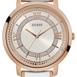 Guess Damklocka W0934L1 Silverfärgad/Läder Ø40 mm