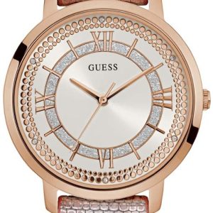 Guess Damklocka W0934L5 Silverfärgad/Läder Ø40 mm