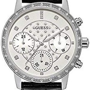 Guess Damklocka W0957L2 Antikvit/Läder Ø37 mm