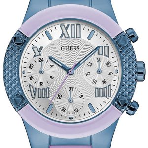 Guess Damklocka W0958L2 Silverfärgad/Gummi Ø38 mm