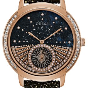 Guess Damklocka W1005L2 Svart/Läder Ø40 mm