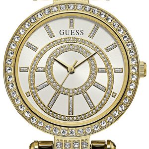 Guess Damklocka W1008L2 Dress Silverfärgad/Gulguldtonat stål Ø32 mm