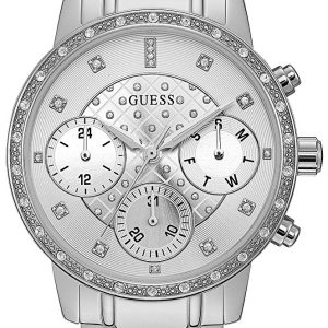 Guess Damklocka W1022L1 Sporty Silverfärgad/Stål Ø37 mm