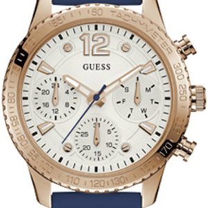 Guess Damklocka W1025L4 Analog Vit/Gummi Ø38 mm