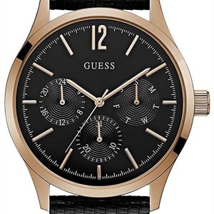 Guess Damklocka W1041G3 Svart/Läder Ø42 mm