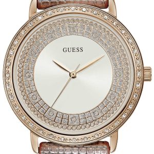 Guess Damklocka W1064L2 Willow Vit/Läder Ø36 mm