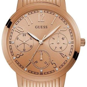 Guess Damklocka W1088L2 Lattice Roséguldstonad/Roséguldstonat stål