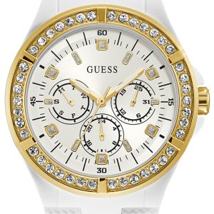 Guess Damklocka W1093L1 Confetti Vit/Gummi Ø40 mm