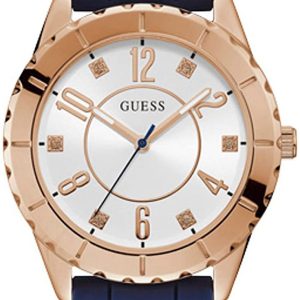 Guess Damklocka W1095L2 Analog Vit/Gummi Ø40 mm