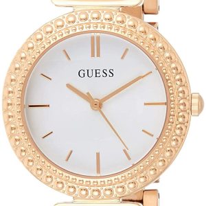 Guess Damklocka W1152L3 Analog Vit/Roséguldstonat stål Ø32 mm