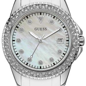 Guess Damklocka W1236L1 Silverfärgad/Gummi Ø36 mm