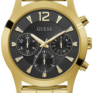 Guess Damklocka W1295L2 Svart/Gulguldtonat stål Ø42 mm