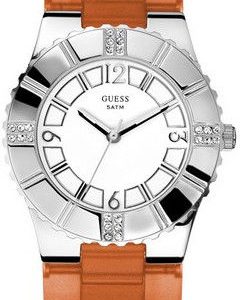 Guess Damklocka W95087L2 Vit/Gummi Ø34 mm