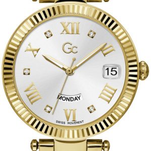 Guess Damklocka Z01004L1MF Collection Vit/Gulguldtonat stål Ø34 mm