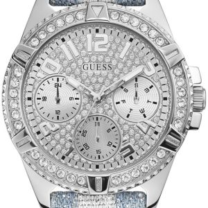 Guess Frontier Damklocka GW0046L1 Silverfärgad/Läder Ø40 mm