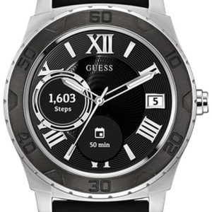 Guess Herrklocka C1001G1 Classic Svart/Gummi Ø44 mm