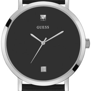 Guess Herrklocka GW0009G1 Supernova Svart/Läder Ø44 mm