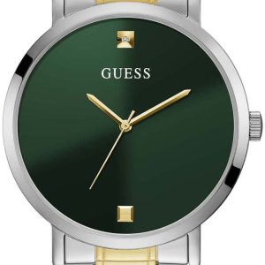 Guess Herrklocka GW0010G2 Grön/Gulguldtonat stål Ø44 mm