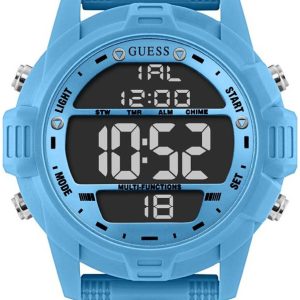 Guess Herrklocka GW0050G1 LCD/Gummi Ø48 mm