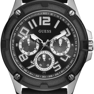 Guess Herrklocka GW0051G1 Svart/Stål Ø46 mm