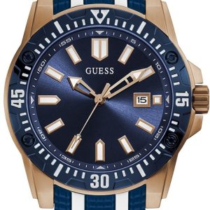 Guess Herrklocka GW0055G1 Skipper Blå/Gummi Ø46 mm