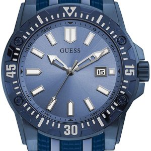 Guess Herrklocka GW0055G2 Blå/Gummi Ø44 mm