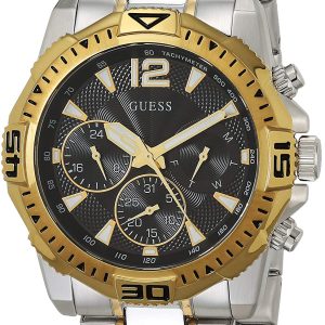 Guess Herrklocka GW0056G4 Svart/Gulguldtonat stål Ø43 mm