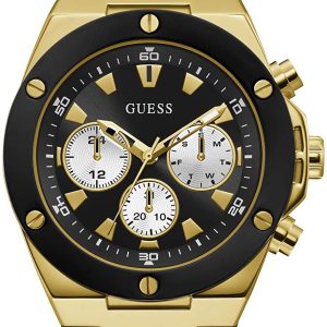 Guess Herrklocka GW0057G1 Svart/Gummi Ø46 mm