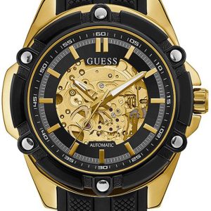 Guess Herrklocka GW0061G2 Analog Svart/Gummi Ø47 mm