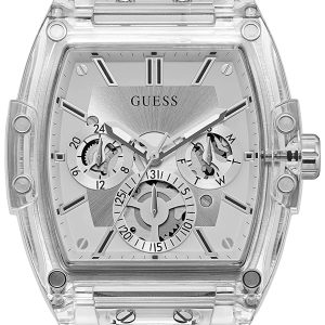 Guess Herrklocka GW0203G1 Phoenix Silverfärgad/Plast Ø44 mm