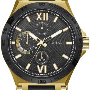 Guess Herrklocka GW0204G1 Svart/Läder Ø46 mm