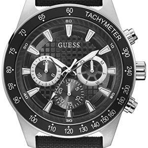 Guess Herrklocka GW0206G1 Svart/Gummi Ø48 mm