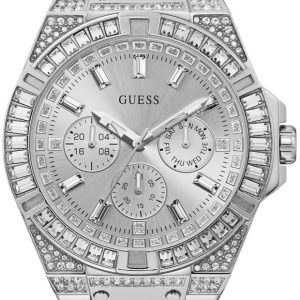 Guess Herrklocka GW0209G1 Zeus Silverfärgad/Stål Ø47 mm