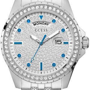 Guess Herrklocka GW0218G1 Silverfärgad/Stål Ø44 mm