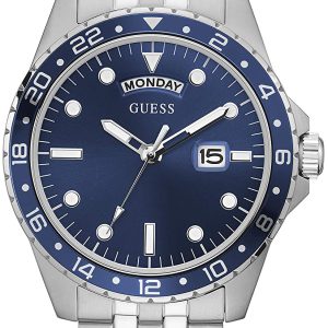 Guess Herrklocka GW0220G1 Comet Blå/Stål Ø44 mm