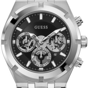 Guess Herrklocka GW0260G1 Svart/Stål Ø44 mm